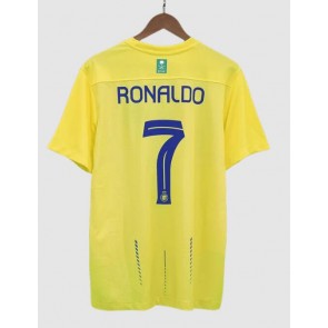 Lacne Muži Futbalové dres Al-Nassr Cristiano Ronaldo #7 2023-24 Krátky Rukáv - Domáci